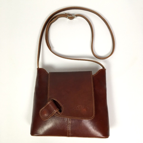 L'Artigiano Handbags - L'Artigiano Brown Italian Leather Crossbody Bag